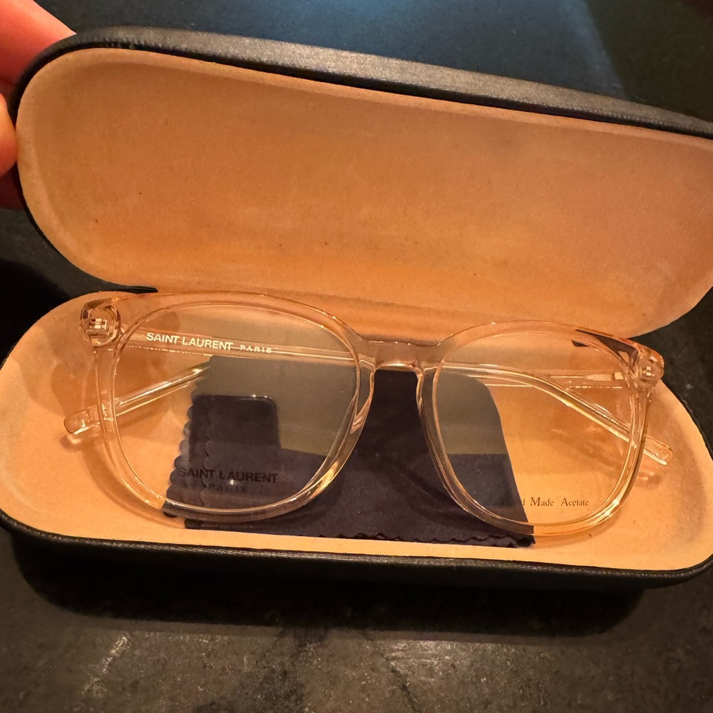 Saint Laurent Transparent Eyeglasses